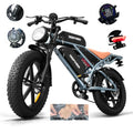 Vélo électrique fat bike DEEPOWER S7 – 48V, pneus 20x4.0, jusqu'à 200 km
