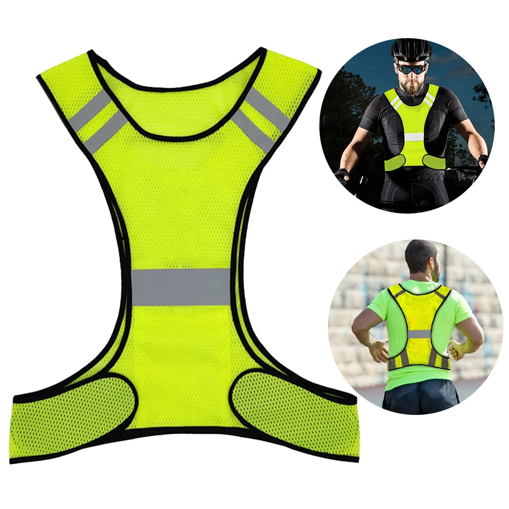 Gilet réfléchissant respirant – Course et vélo nocturne, homme et femme